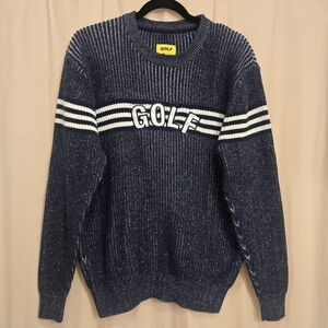 Golf Wang Blue and White Crewneck Sweater